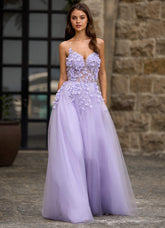 Seraphic Purple A-Line Prom Dress