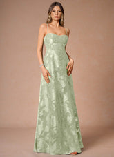 Thalyn Light Green Long Prom Dress