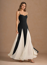 Liorne Black A Line Prom Dress