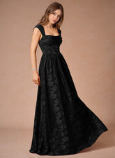 Briar Black Modest Prom Dress
